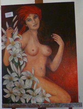 The Woman With Lilies